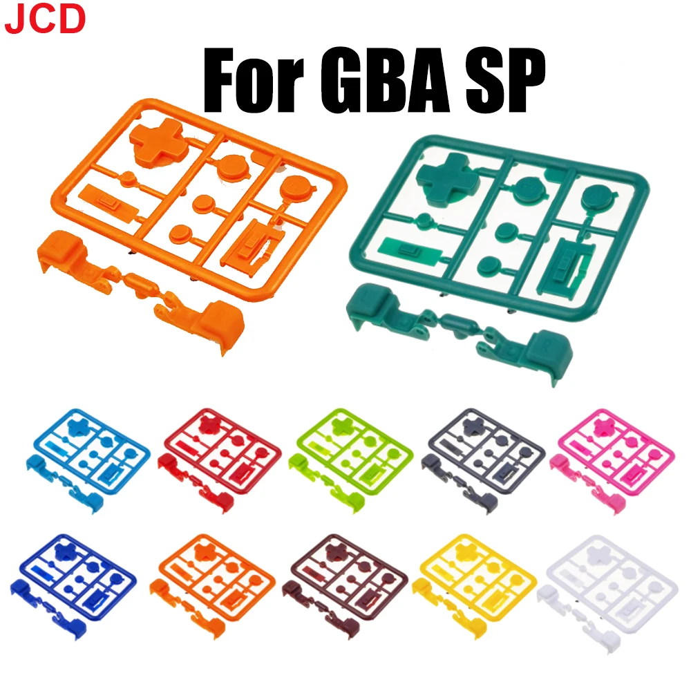 

JCD 1set High-quality key Buttons For Gameboy Advance SP A B Select Start Power On Off L R Buttons D Pad For GBA SP