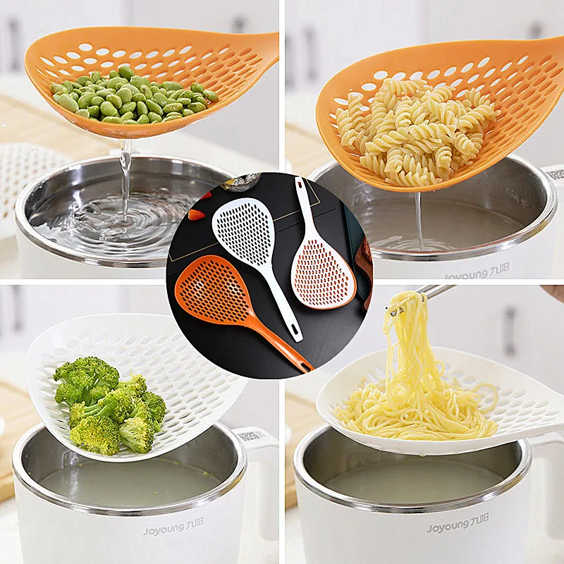 2/3 шт. высокотемпературная дырявая ложка бытовая кухонная для лапши с длинной