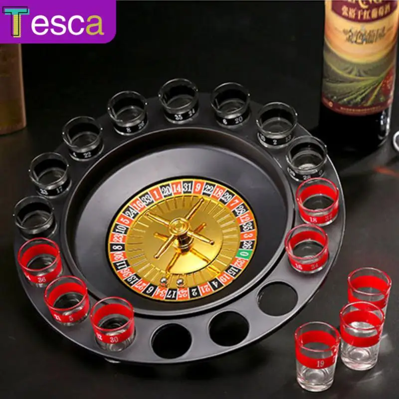 

16 Hole Drinking Roulette Game Set Turntable Ktv Party Games Russian Roulette Cup Russian Test Game 16 Shots Drinking Funny Tool