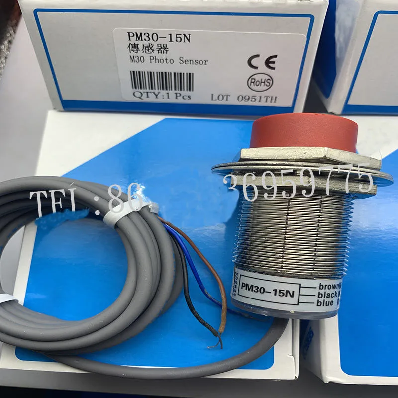 Внешний датчик приближения M30 3 Wire NPN NO PM30-15N 10-30VDC, 2 шт.