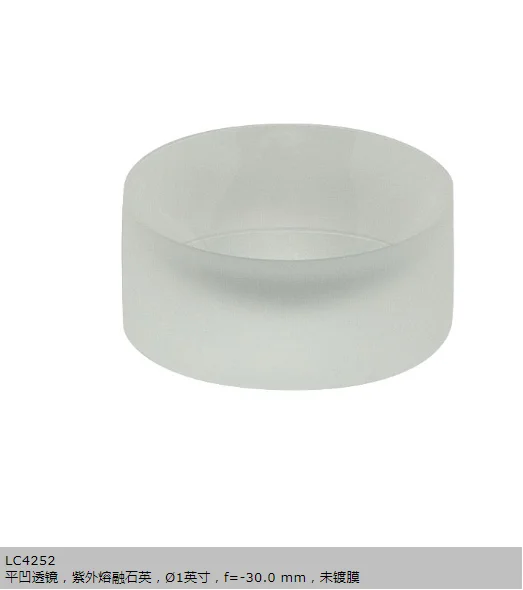 

Imported Thorlabs UV fused quartz flat concave lens 1 inch -30mm focal length LC4252