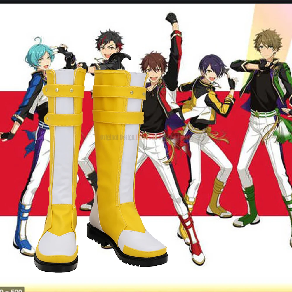 Комплект звезд Shinobu Sengoku Takamine Midori Nagumo Tetora Shinkai Kanata Косплей Ботинки желтая обувь на