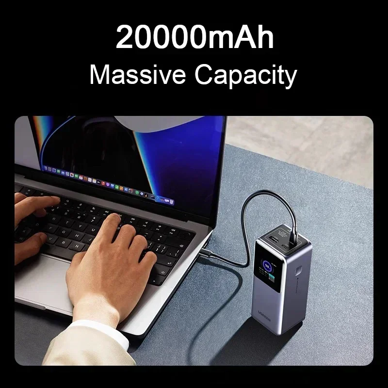 Nexode Power Bank 20000 мАч 130 Вт Электростанция для быстрой зарядки Светодиодный дисплей