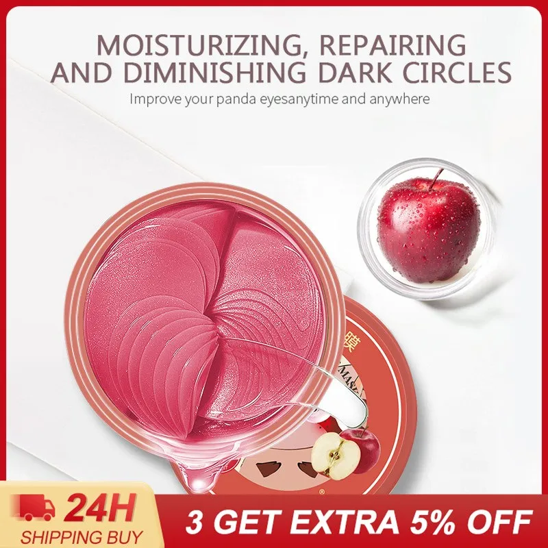 

60pcs Moisturizing Eyes Masks Patch Crystal Collagen Seaweed Anti-Wrinkle Anti Aging Remove Dark Circles Fine Lines Skin Care