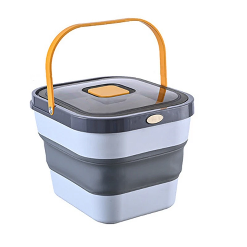 

10KG Rice Bucket Foldable Food Storage Container Folding Sealed Rice Flour Grain Storage Box Pet Food Box Organizer
