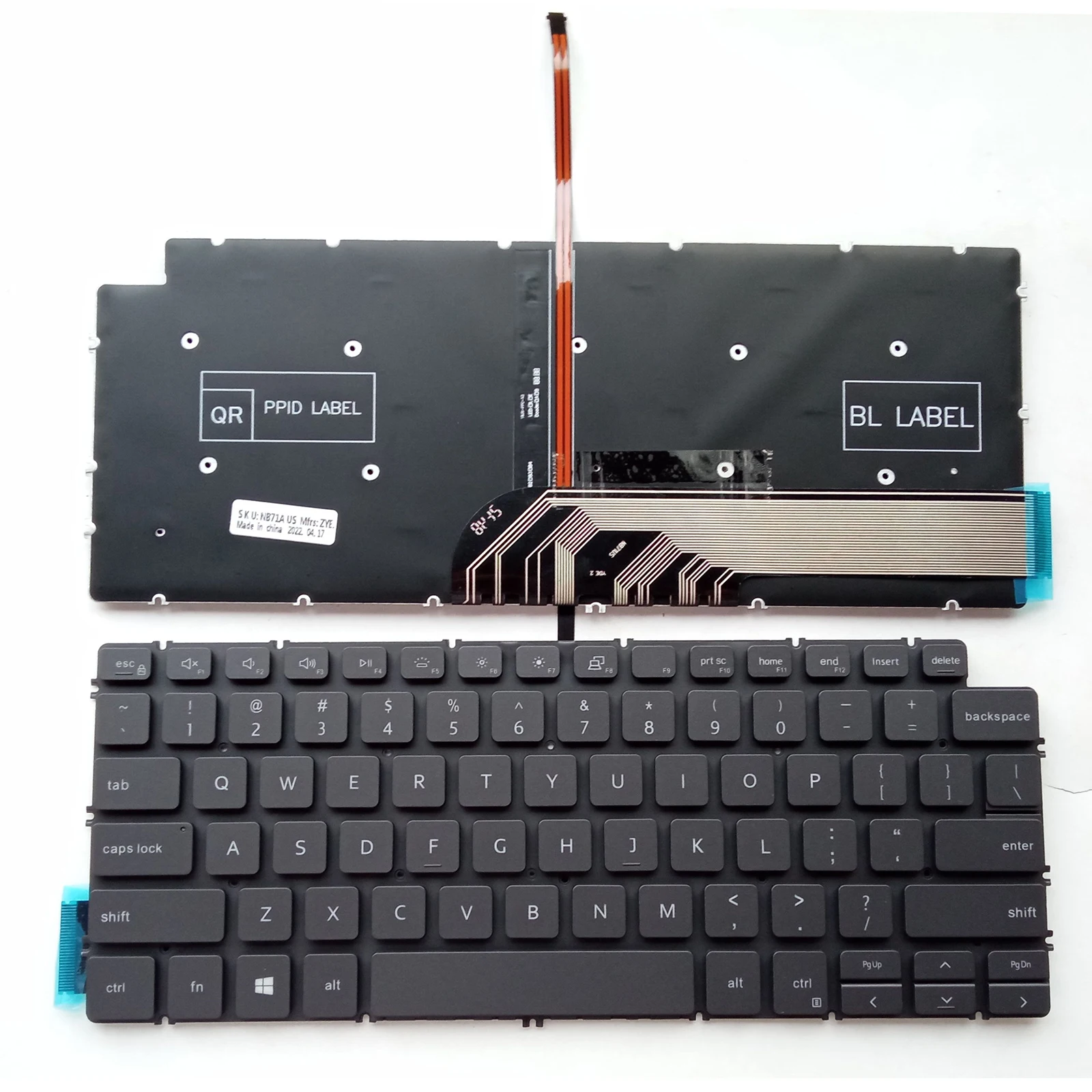 

US Backli Keyboard For Dell Inspiron 13 5390 5391 7391 14 5490 5491 7491 5498 7490 5493 keyboard replacement