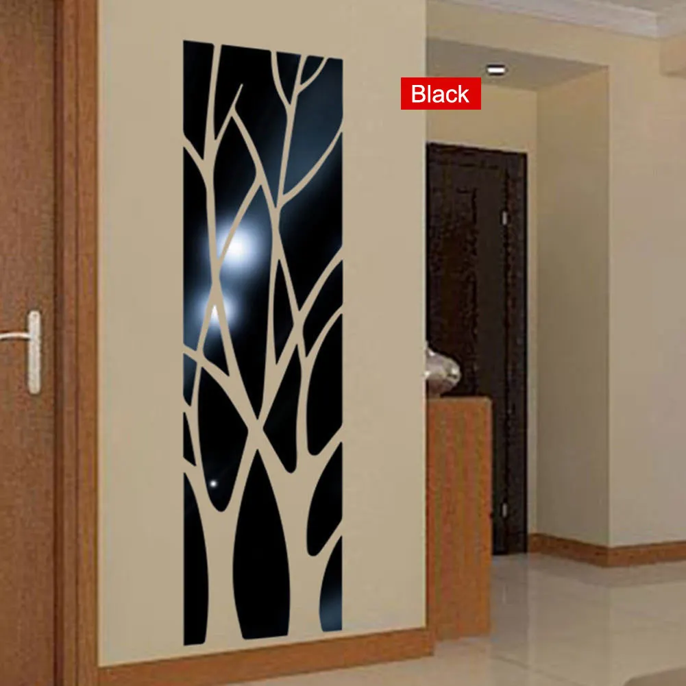 

Wall Sticker Mirror Style Mural Removable Decal Tree Art Decoration For Home Room Home Room Removable Mirror Style Decal GRSA889