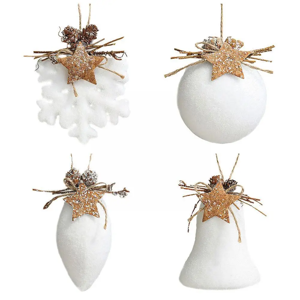 Диаметр 80 мм Белый Рождественский шар снежинка Капля воды колокольчик украшения