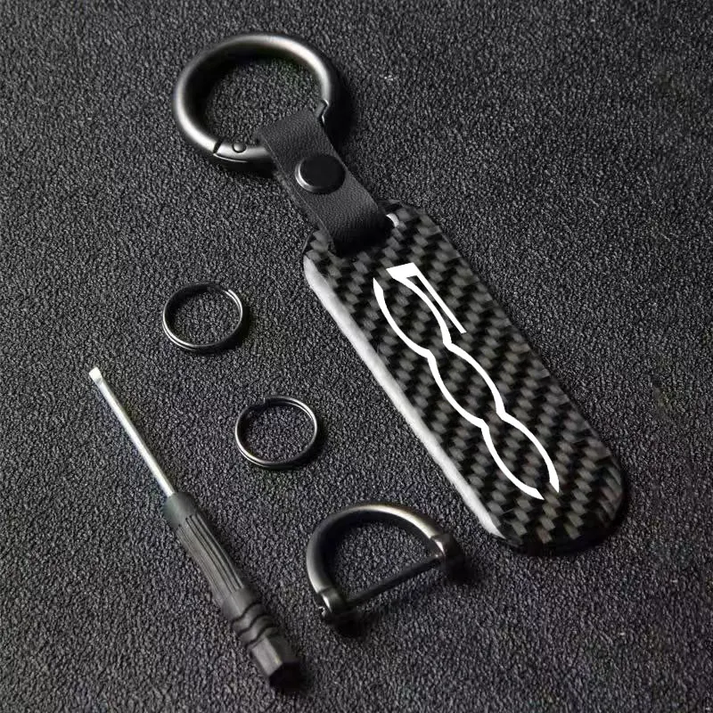 1 шт. брелок для ключей с логотипом автомобиля FIAT 500 Abarth Prima Cabrio Sport 2008-2021