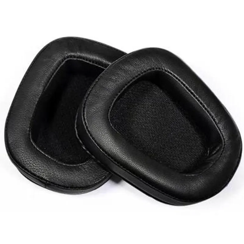 

Replacement 1 Pair Sheepskin Ear Pads for Headband For Logitech G633 G933 Headphones Ear Pads Headset Foam Cushion black