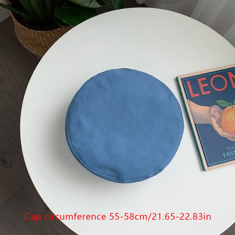 Береты хлопковые однотонные в винтажном стиле французские Восьмиугольные