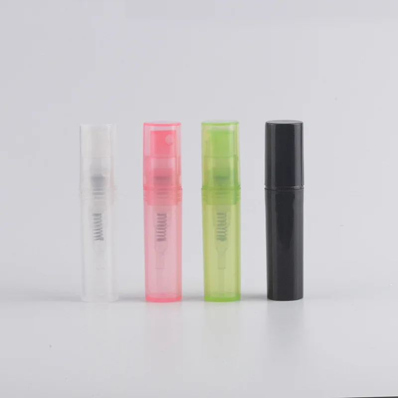 

2ml 3ml 5ml Pink White Black Clear Plastic Perfume Spray Bottle Sample Mist Sprayer Atomizer Perfume Bottle