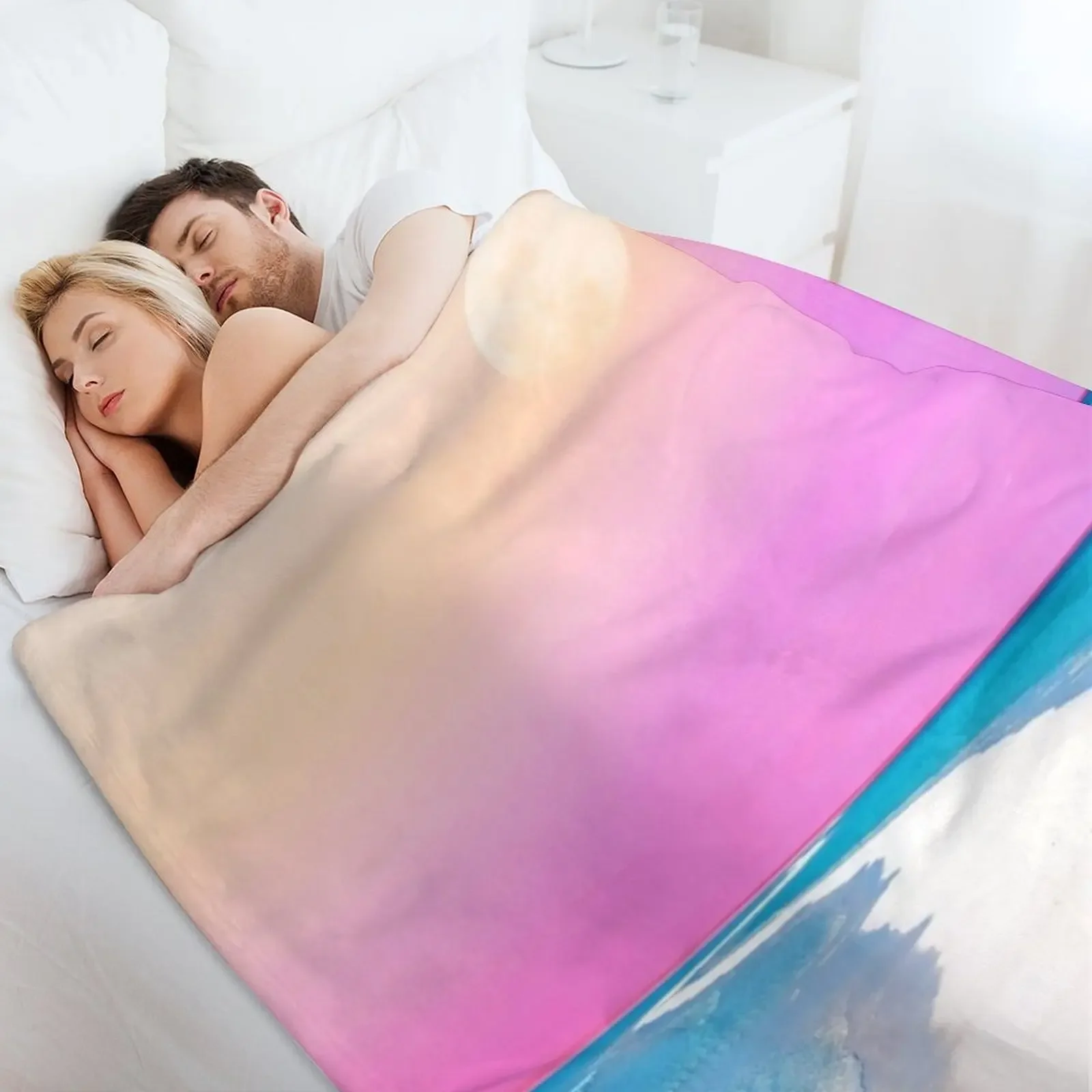 Ocean &amp Moon II плюшевое одеяло