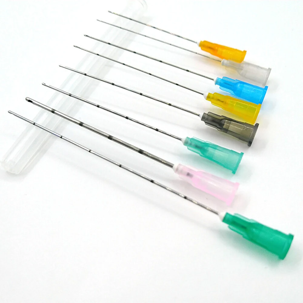 Disposable Blunt Tip Cannula Needle For Filler  18G 21G 22G 23G 25G 27G 30G Uric Acid Facial Filling