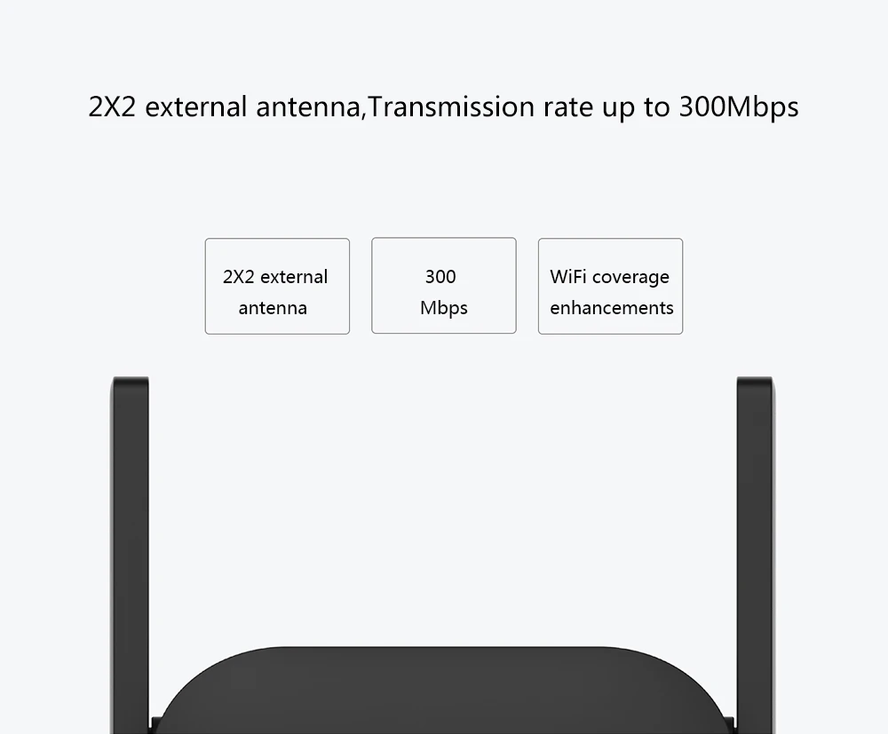 Original Xiaomi Mi WiFi Amplifier Pro 300MBPS Amplifier WiFi Repeater Mijia Wifi Signal 2.4G Extender Roteador Mi Wireless Route enlarge