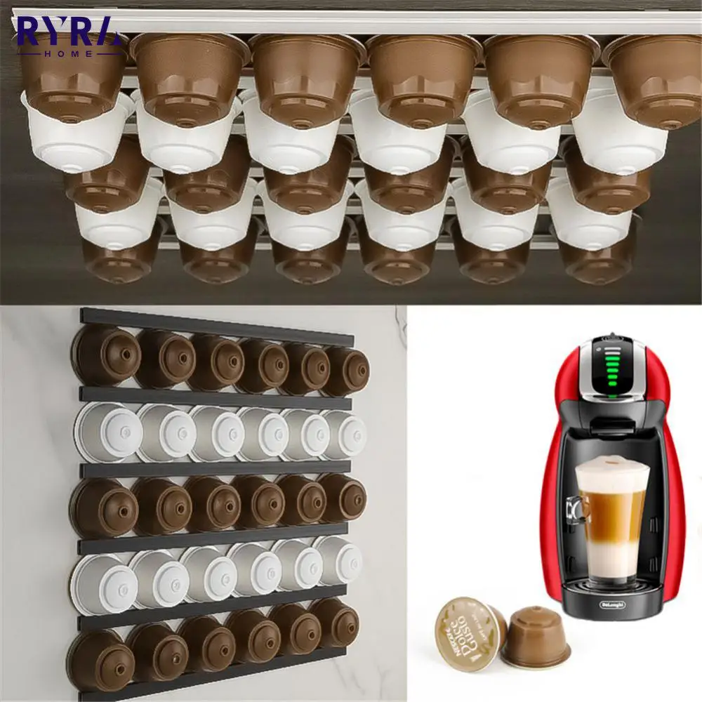 

For Nestle Coffee Nespresso Capsule Holder Coffee Accessories Magnetic Sticker Space-saving Wall-mounted Coffee Storage Rack