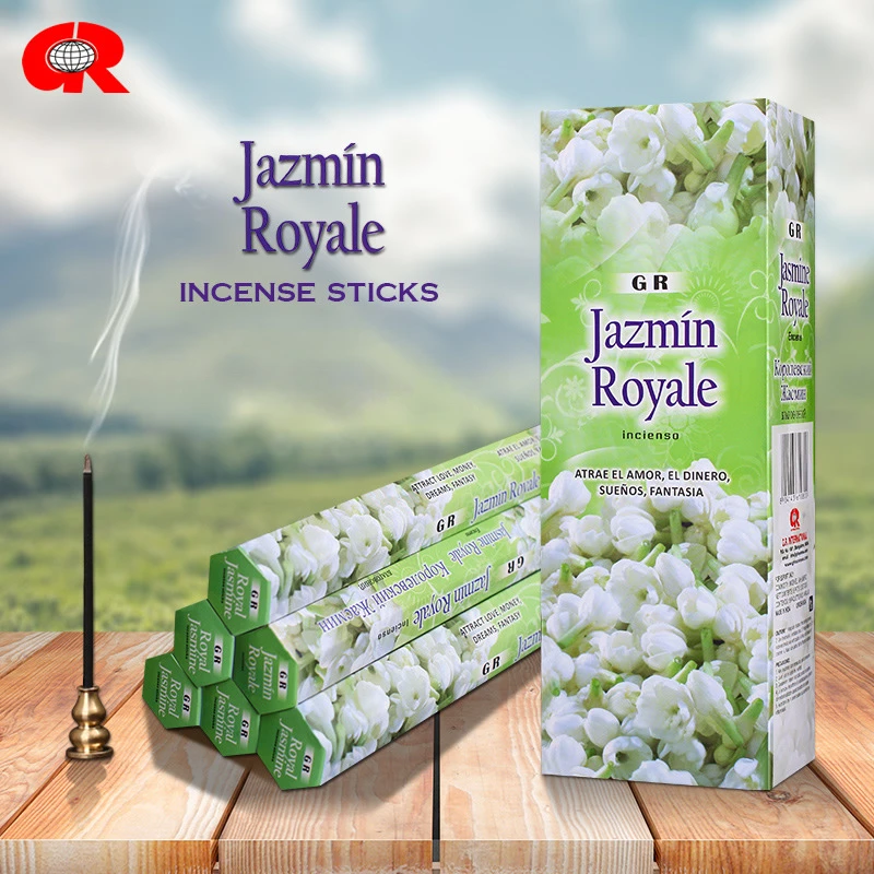 Палочки GR 120/60 из Индии для медитации благовония жасмин цветочные растения аромат