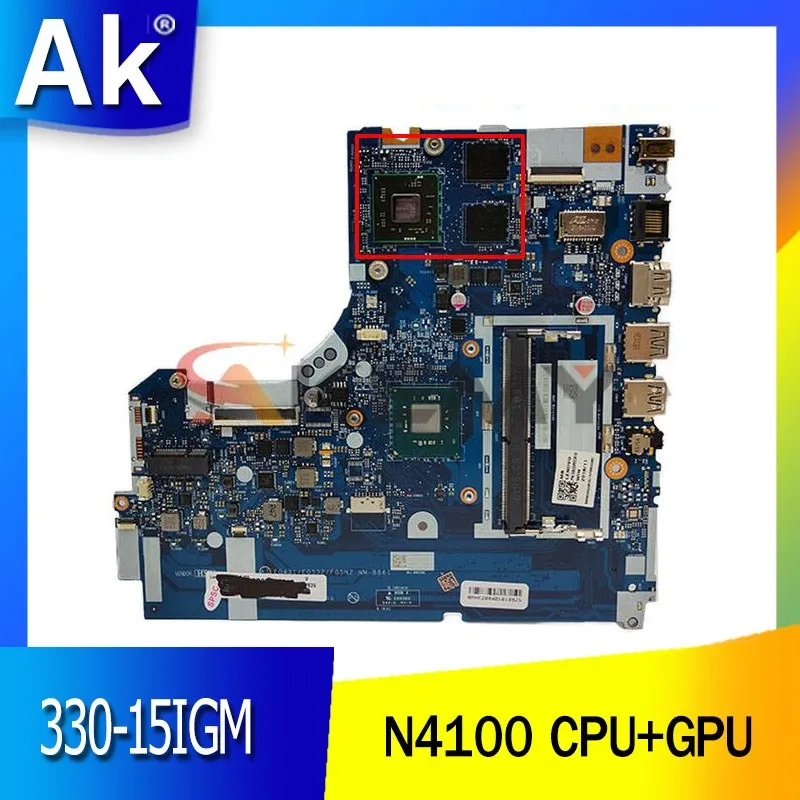 Материнская плата для ноутбука Lenovo 330-15IGM, материнская плата с процессором N4100 + тестирование GPU для материнской платы