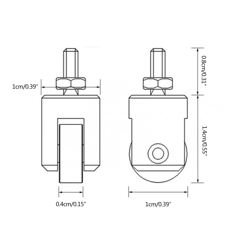 F1FD Контактная точка ролика для циферблатного индикатора глубиномера диаметр