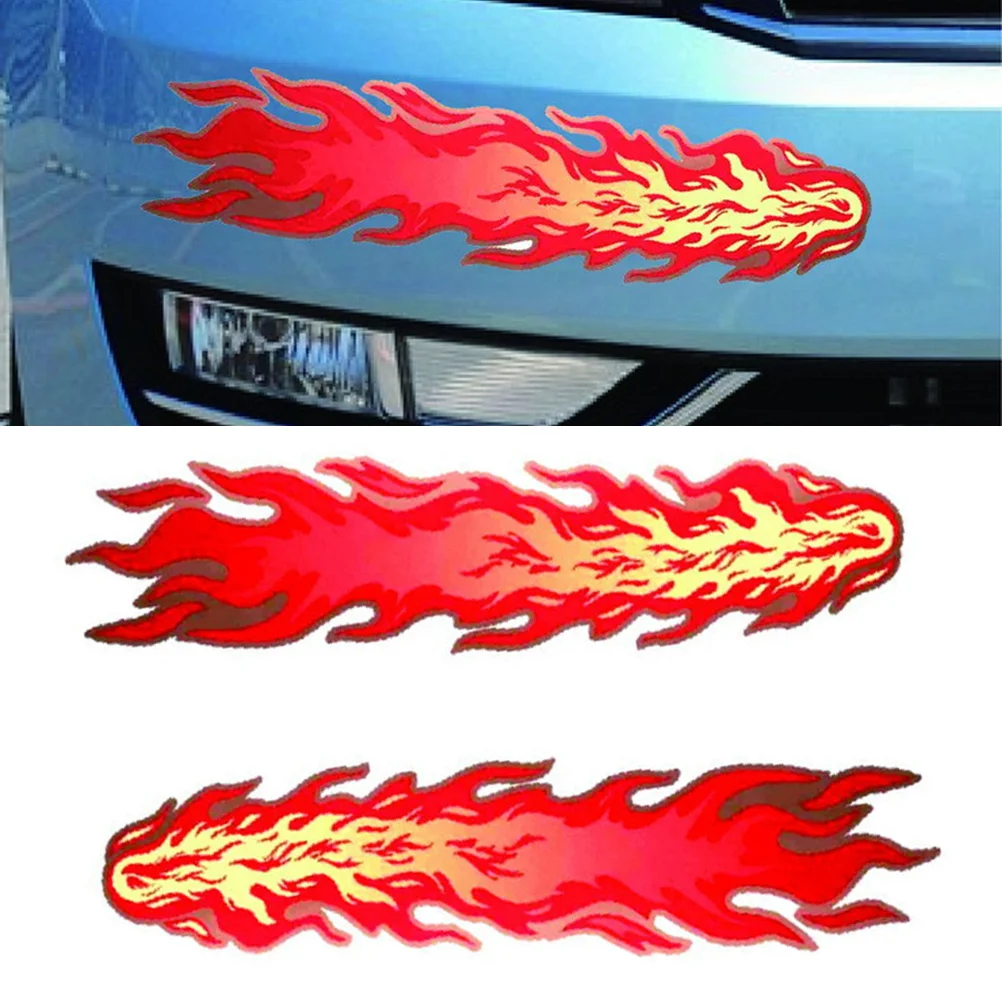 

1 Sheet Red Flame Car Sticker Creative Car Auto Truck Decoration Decal Car Styling Sticker Stickers the Fox