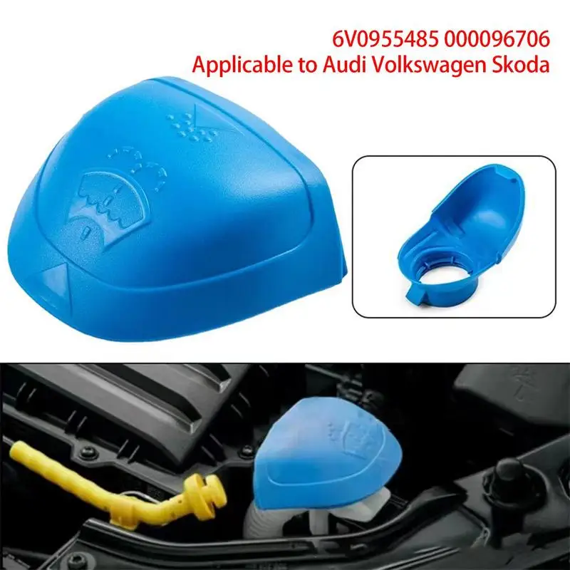 

Car Wiper Washer Fluid Reservoir Tank Bottle CoverCap Lid Plastic Blue ForAudi For VW SKODA6V0955485 6V0 955 485 Auto Parts