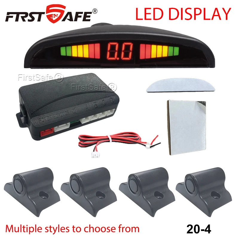 

Система парковочных датчиков с LED-подсветкой, 20-мм резиновые датчики, 4 детектора, ЖК-дисплей, радар заднего хода для грузовиков, сигнализация безопасности, парктроник