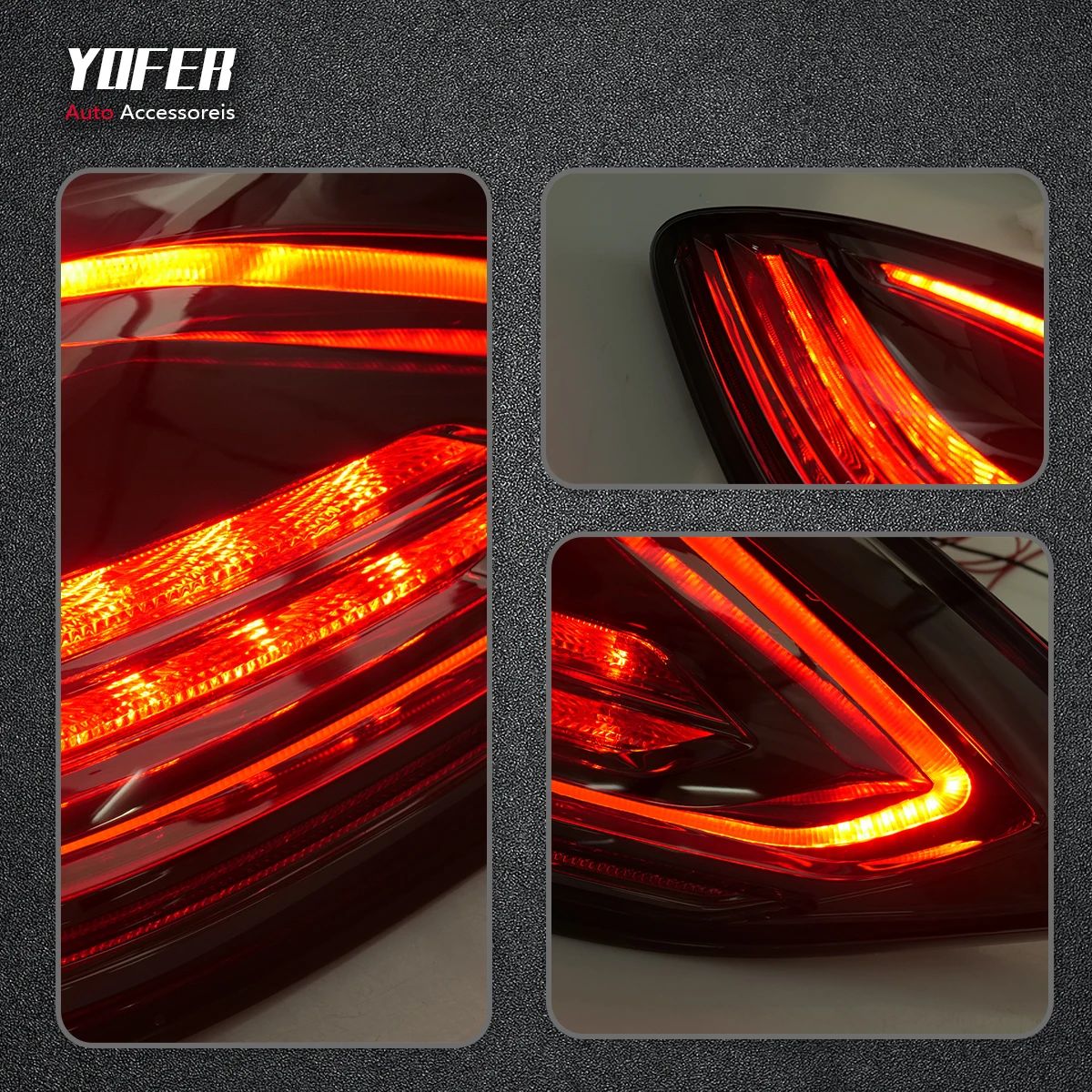 Автомобильные задние фонари YOFER для Porsche Panamera 970.1 2010-2013 светодиодные дневные