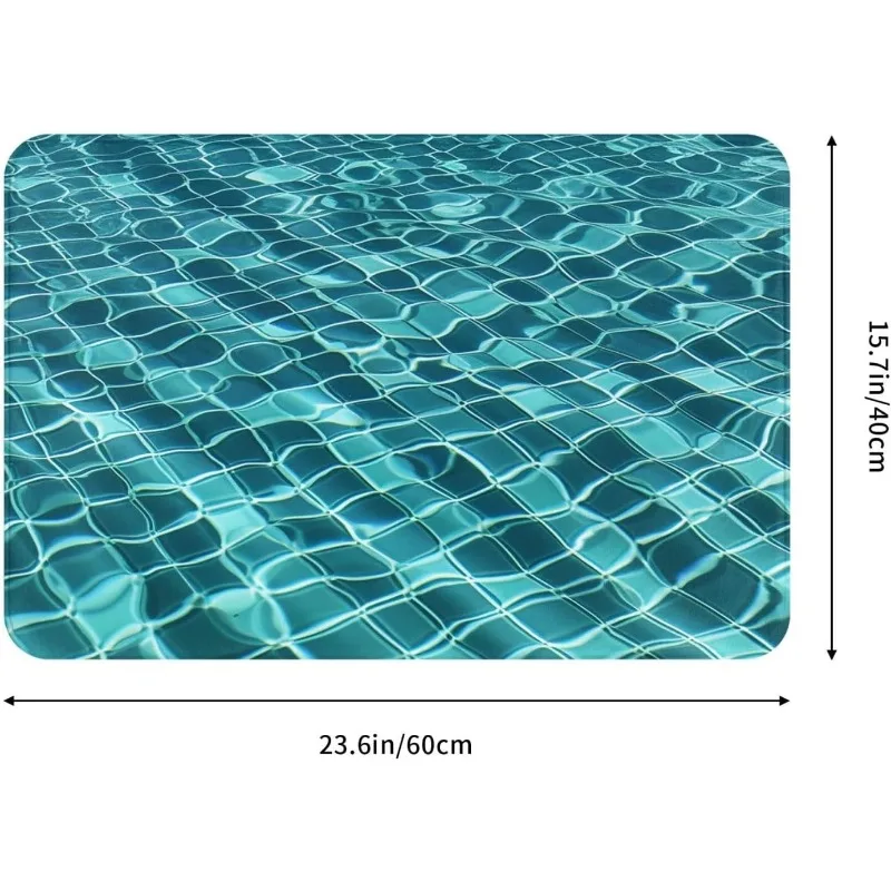 Коврик для ванной MELLON 3D Seawater Phantom из диатомитовой земли, противоскользящий, влаговпитывающий, быстросохнущий, для душа и прихожей (art.: 3920dbccbc536) - 3920dbccbc536