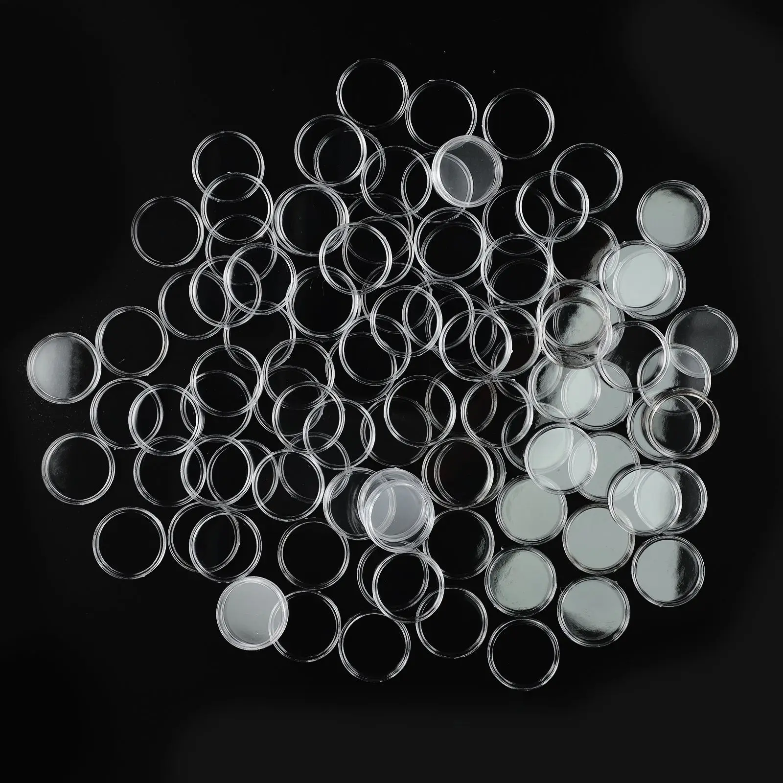 

Accessories Coin holder Boxes Case Clear Collection Container Craft Gifts Plastic Protection Security Storage Transparent 100pcs