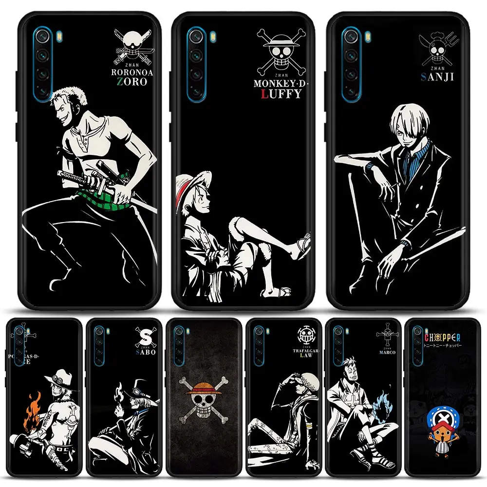 

Cartoon Anime One Piece Luffy Zoro Chopper Phone Case for Redmi 6 Pro 6A 7 7A Note 7 Note 8 A Pro 8T Note 9 S Pro Soft Silicone