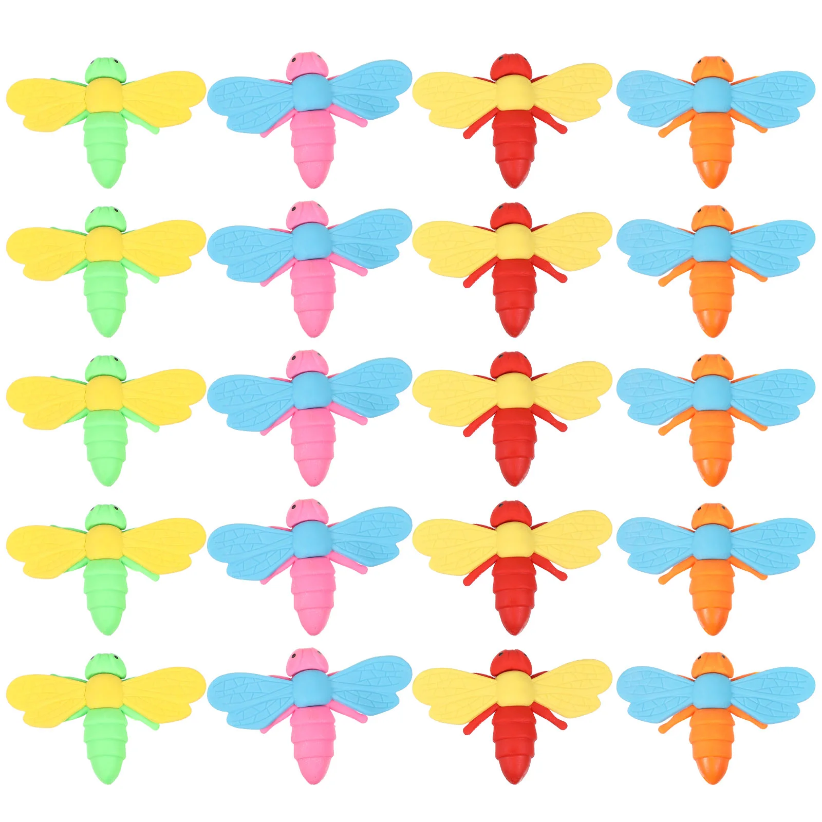 

20PCS Insects Eraser Premium Food Grade Erasers Healthy Stationery Eraser