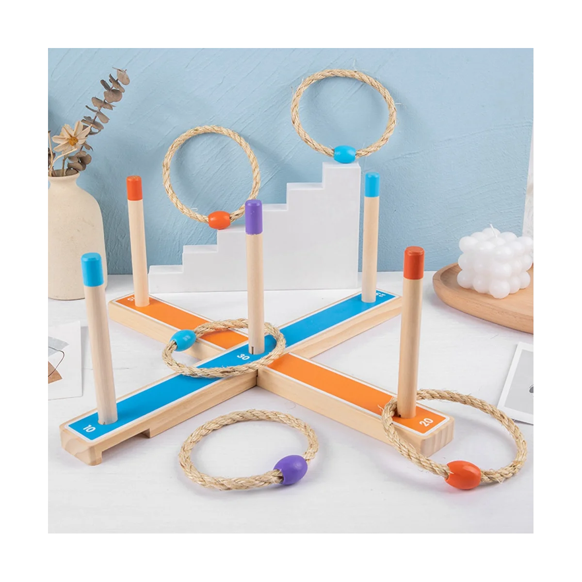 

Набор игрушек для бросания колец, детская игрушка для бросания колец на открытом воздухе, для игр на открытом воздухе, деревянное кольцо, метательная лента для игр