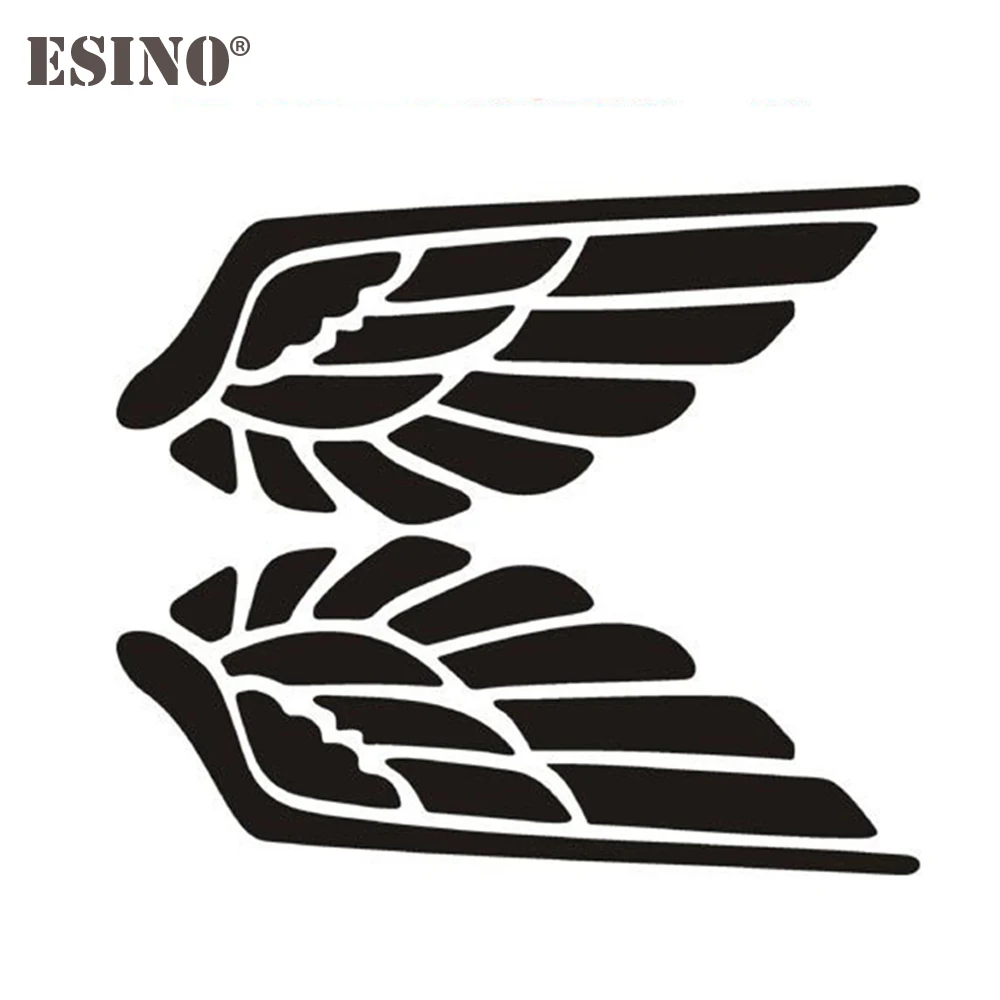 2 x зеркало заднего вида автомобильные наклейки забавные крылья ангела