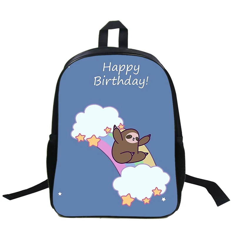 

Birthday Sloth Animal 3d Print Backpack Fashion Backpacks for School Teenagers Cute Bag Sloth 16Inch 3d Happy Birthday Bags