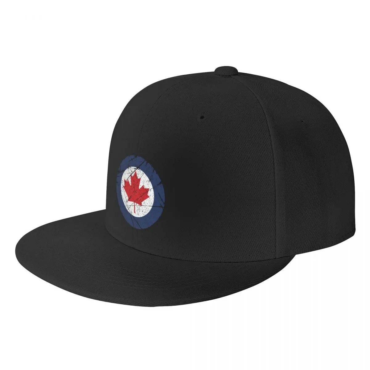 

Custom Canada Flag Roundel Vintage Baseball Cap Women Men Canadian Coat Of Arms Flat Snapback Hip Hop Dad Hat Sports