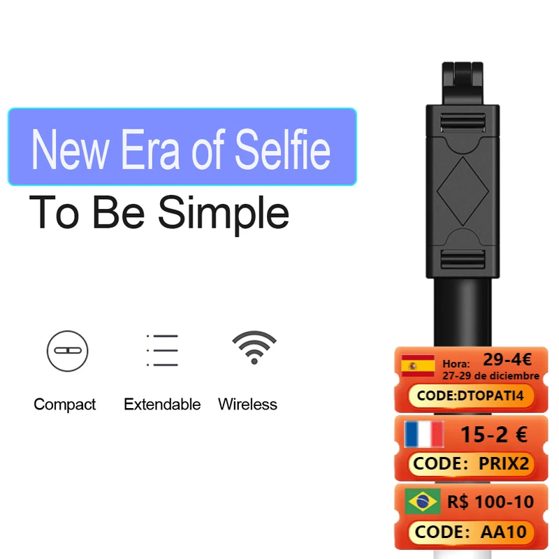 

K05 matte black belt Tripod Wireless Bluetooth Selfie Stick Foldable Mini Stand Shutter Remote Control For IOS Android Xiaomi