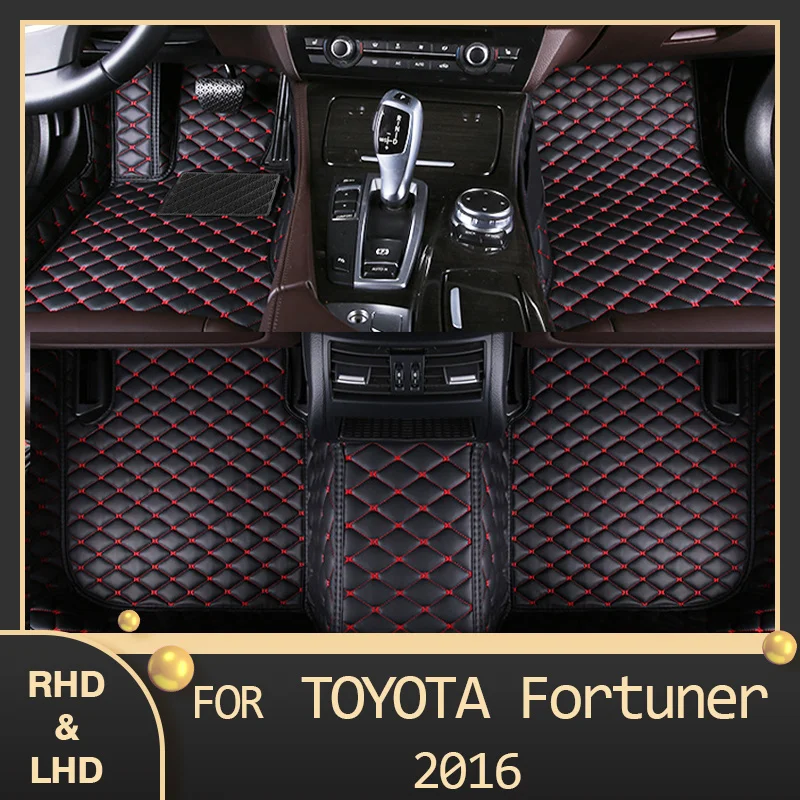 

MIDOON Car floor mats for Toyota Fortuner 2016 Custom auto foot Pads automobile