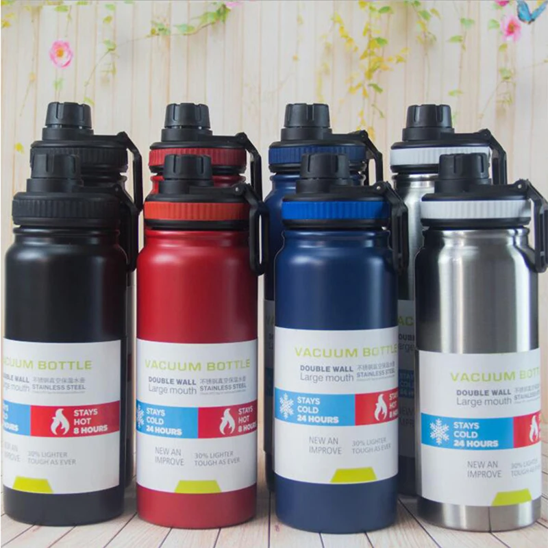 

600ml Insulated Sport Thermos Bottle Large-Capacity Stainless Steel Water Bottle Travel Cup Double Wall Vacuum Flask Thermal Mug
