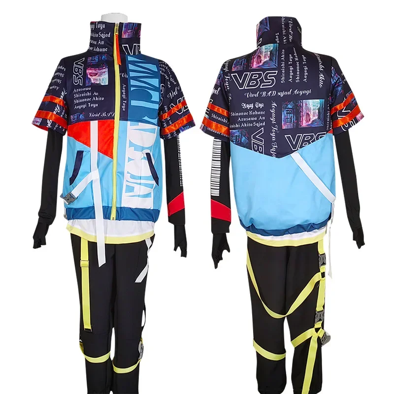 Aoyagi Toya Косплей Костюм Аниме Проект Sekai Colorful Stage Feat Vivid BAD SQUAD Топ Куртка Выступление