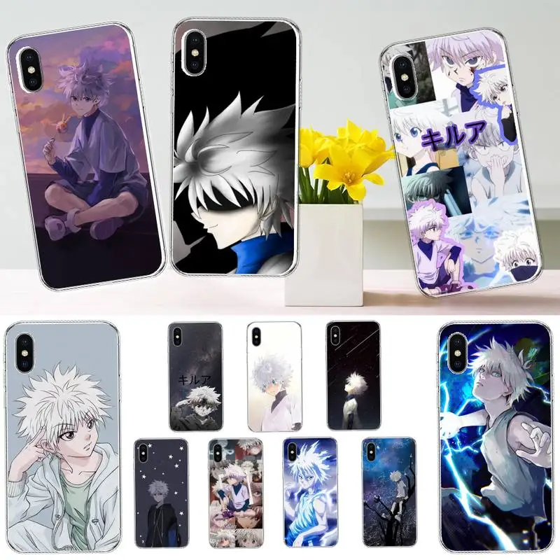 

Hunter X Hunter Killua Zaoldyeck Phone Case Transparent soft For iphone 12 11 13 7 8 6 s plus x xs xr pro max mini
