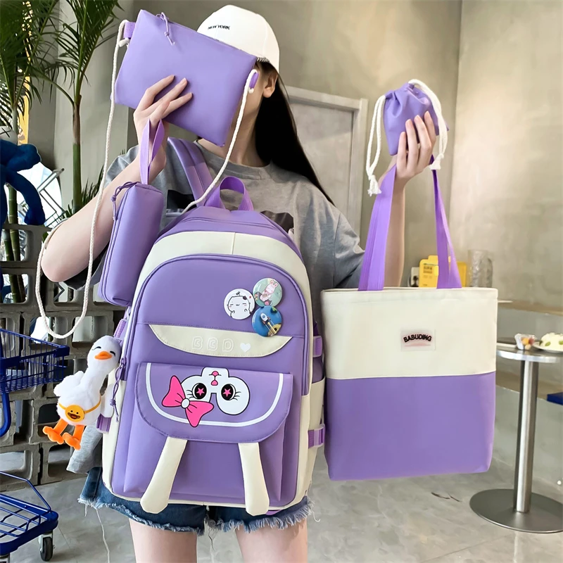 UNIXINU 5 шт. в комплекте Kawaii школьный рюкзак для девочек школьные сумки