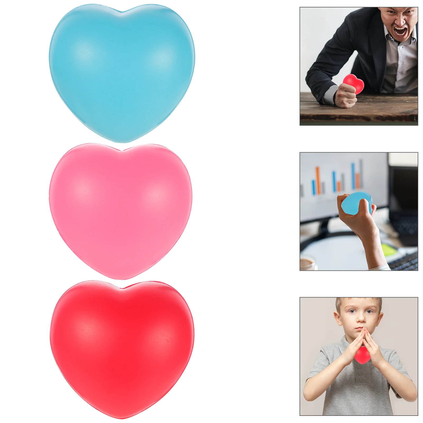 

Ball Heart Squeeze Toy Balls Party Favors Office Toys