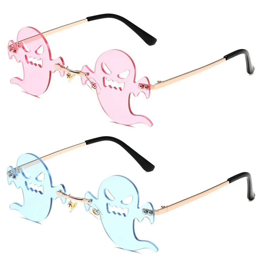 

Очки солнцезащитные в стиле панк, Хэллоуин, без оправы