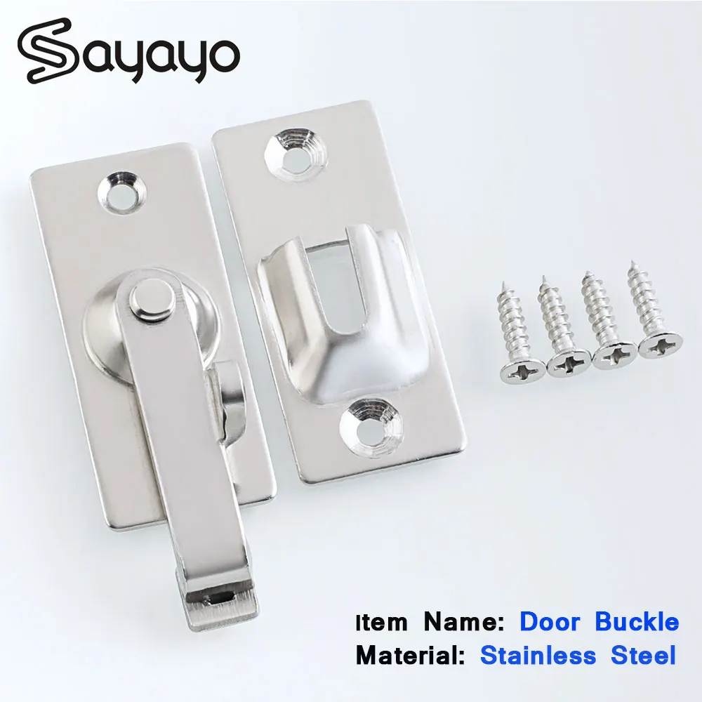 

Stainless Steel Bolt Door Bolt Latch Wardrobe Drawer Sliding Door Latch Lock Buckle Anti-theft Door Bolt Lock Hasp home Hardware