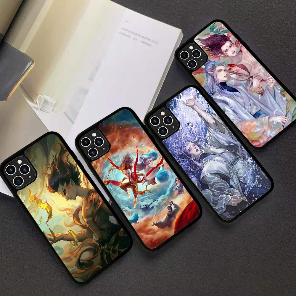 Хит-фильм Nezha B-Birth Of The DD-emon детский чехол для телефона из силикона ПК + ТПУ Samsung S10 20