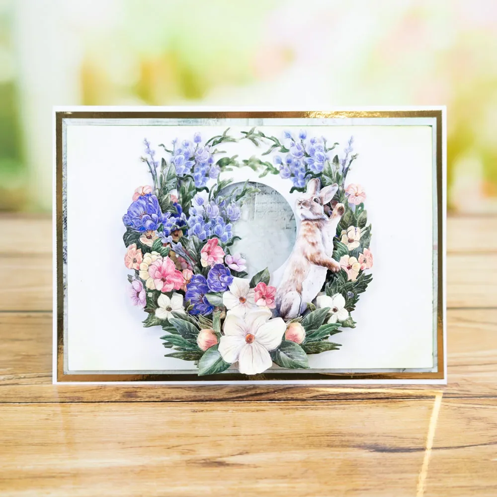 Штампы для скрапбукинга изящные гирлянды пуговицы трава бабочка цветок резка