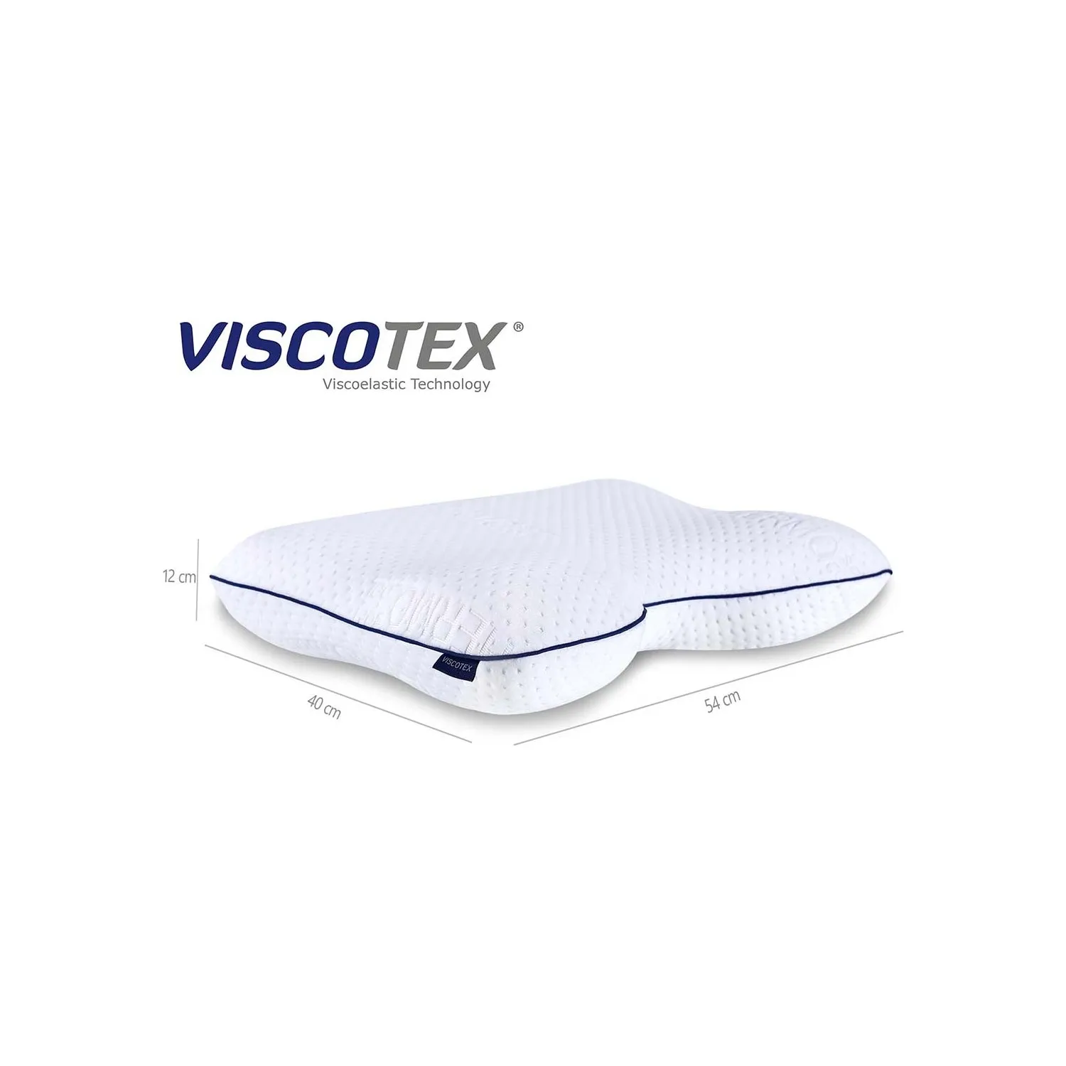 

Viscotex Snoring Pillow 54x40x11 cm / Anti-Snore Pillow Side and Semi Prone Yatanlar For custom Neck and Spine Support