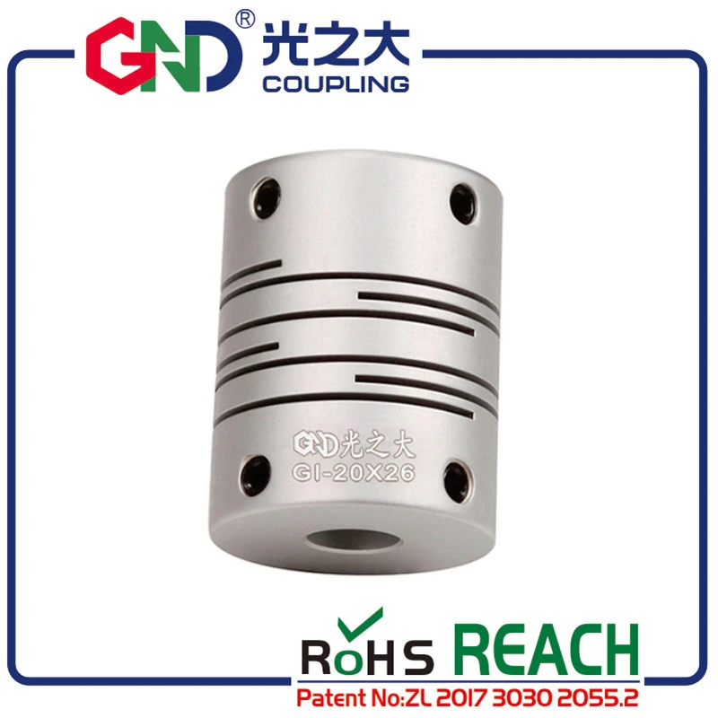 GND гибкая Зубчатая Муфта алюминиевый электродвигатель параллельная линия GI D28.5 L38