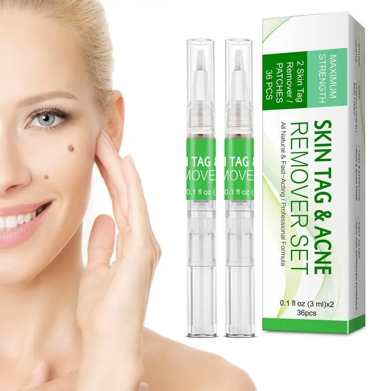 

Clear Away Wart Remover Liquid Fast Painless Skin Tags Removal Pen For Hand Feet Face Eyes All Body Sensitive Areas Effective