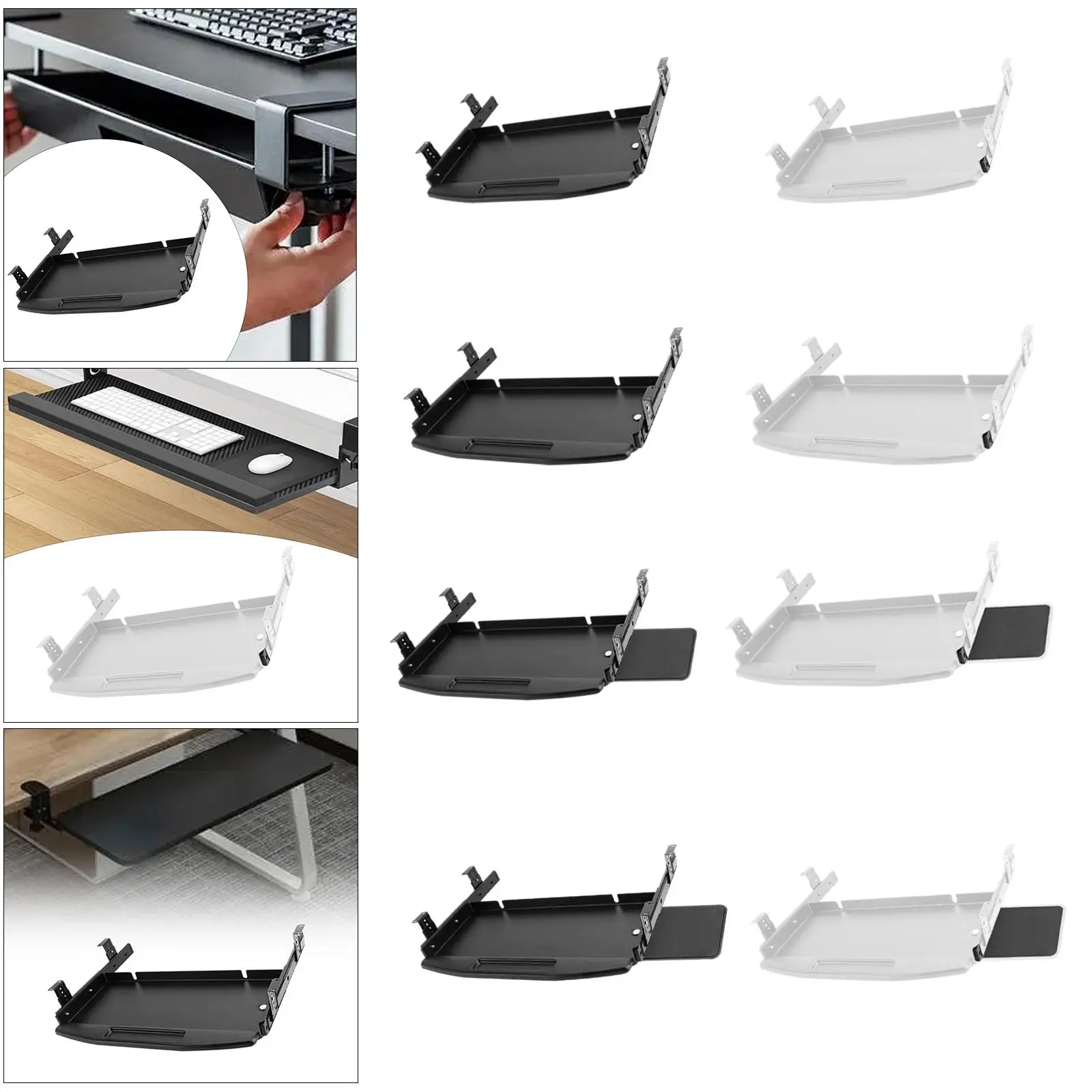 Подставка под клавиатуру многофункциональный выдвижной ящик для клавиатуры